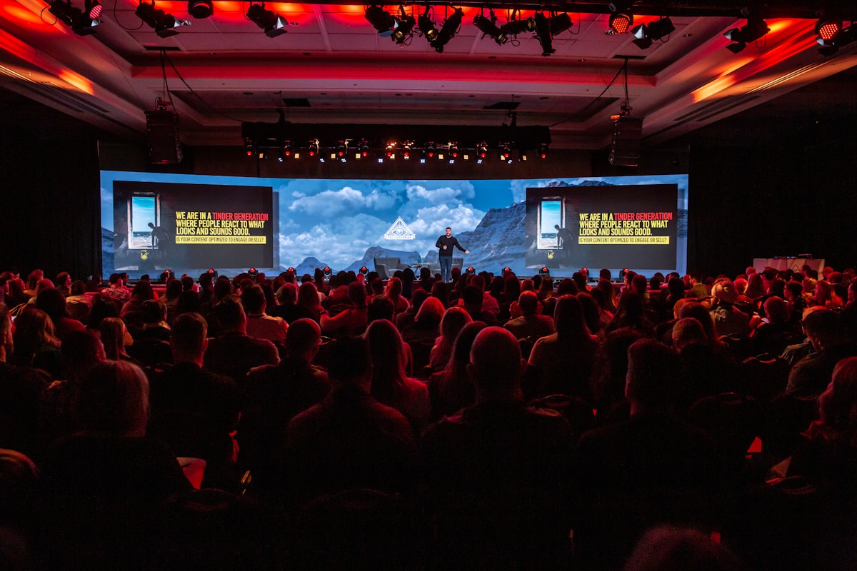 Corporate presentation AV setup Nashville